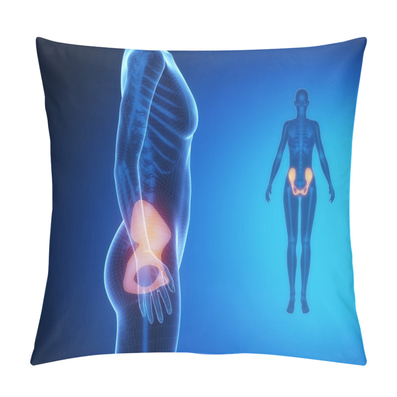 Personality  PELVIS X--ray Bones Scan Pillow Covers