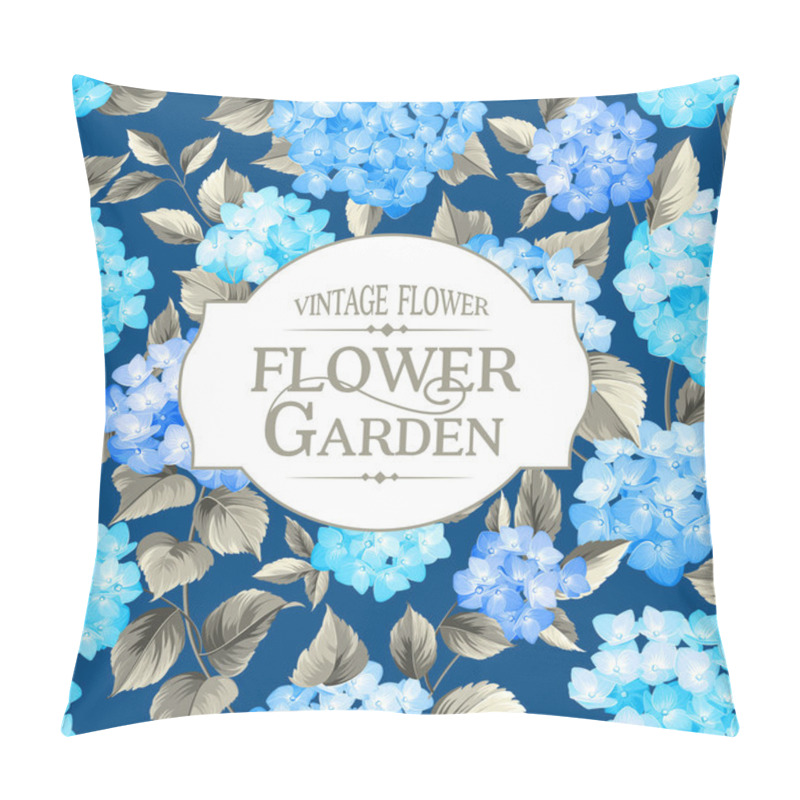 Personality  Blue Flowers. Pillow Covers