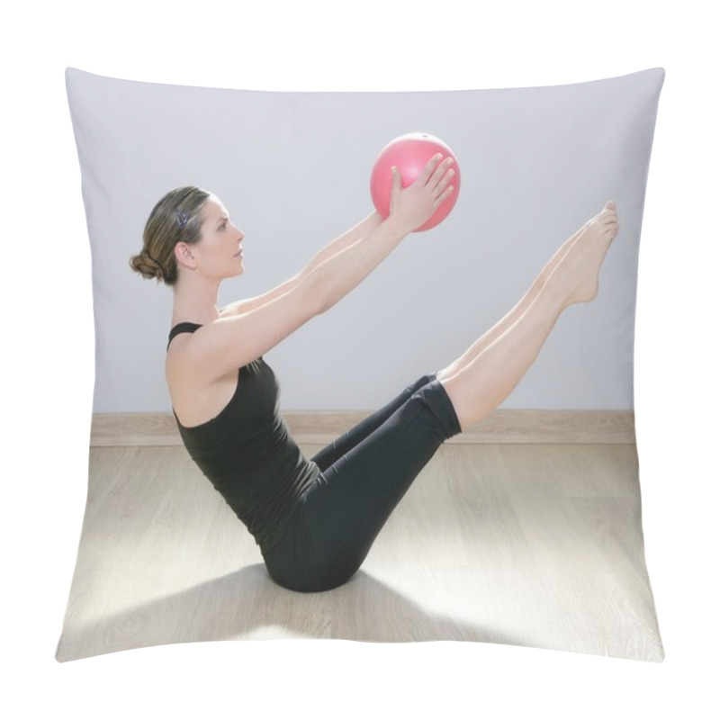 Personality  Pilates Woman Stability Ball Gym Fitness Yoga Pillow Covers