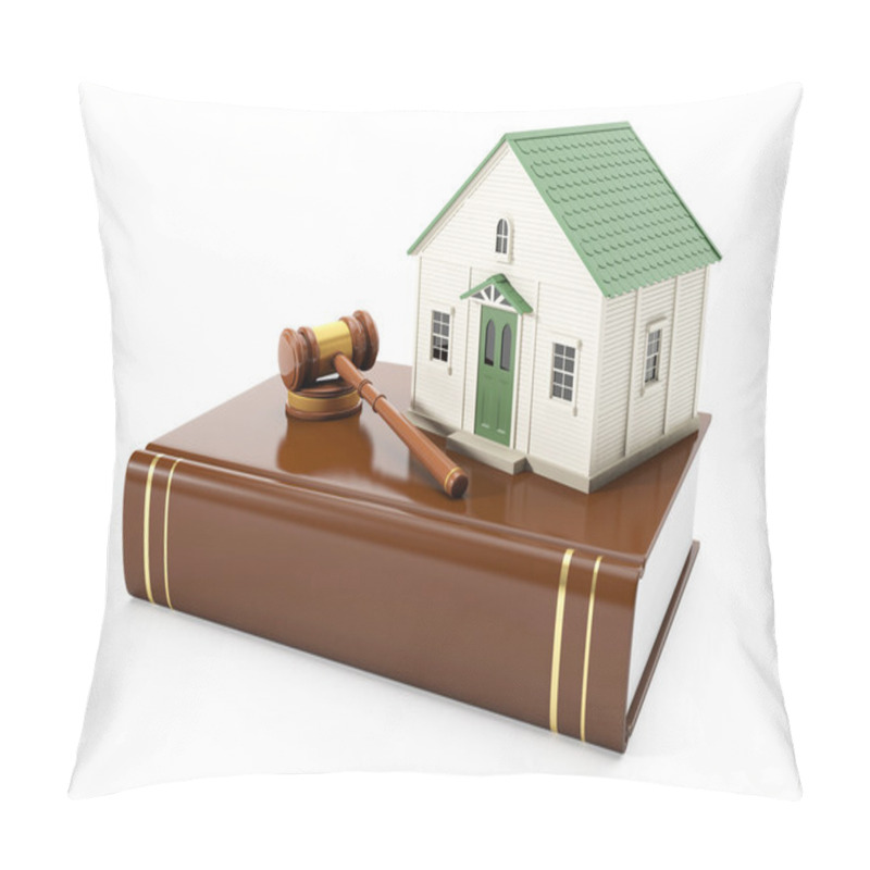 Personality  3ä Illustration: Protection Of The Rights Of A Private Property. Pillow Covers