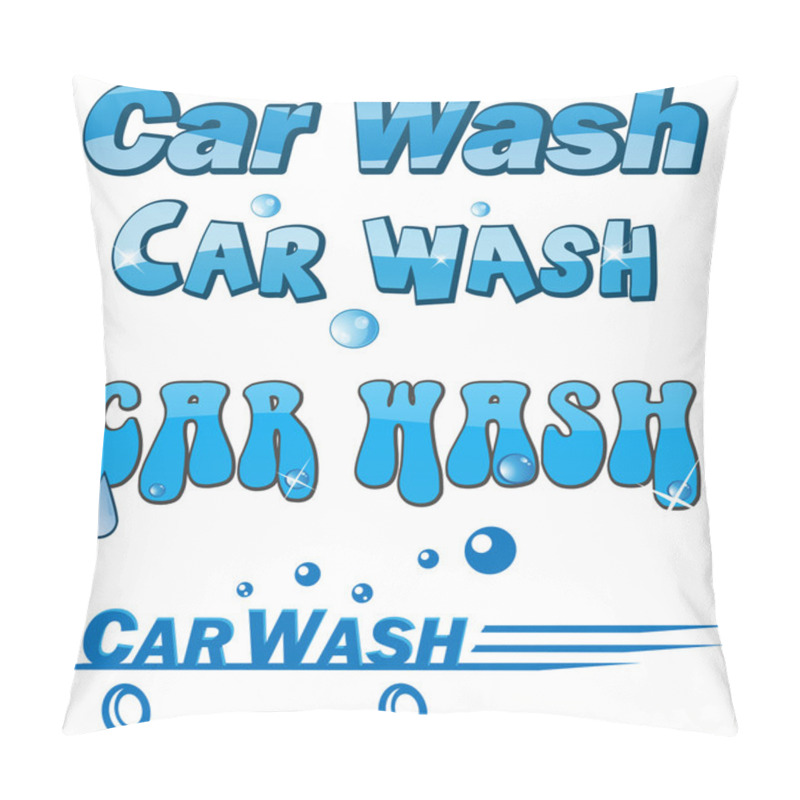 Personality  Car Wash Symbol Se Pillow Covers