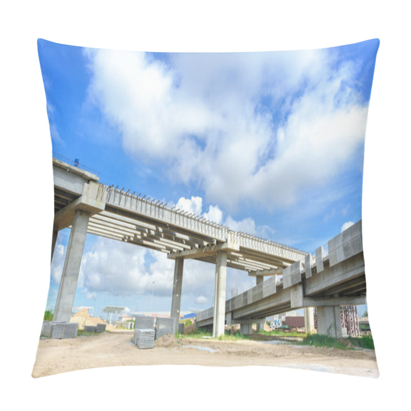 Personality  Bridge Under Construction Pillow Covers