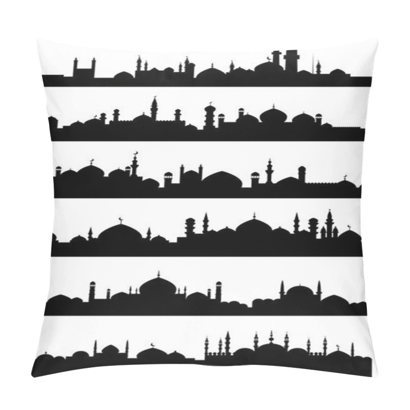 Personality  Muslim Or Arabic Cityscape Black Silhouettes Pillow Covers