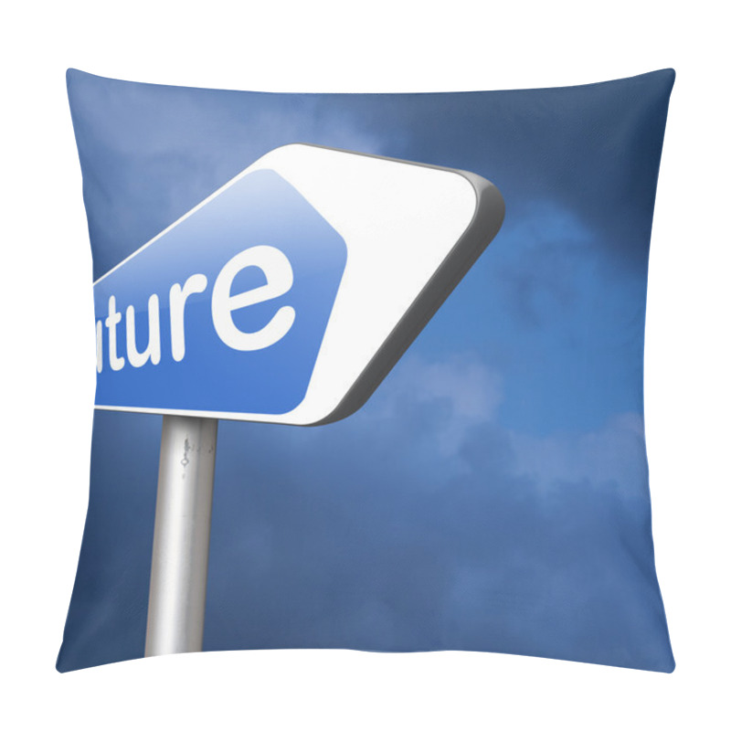 Personality  Bright Future Road Sign Pillow Covers