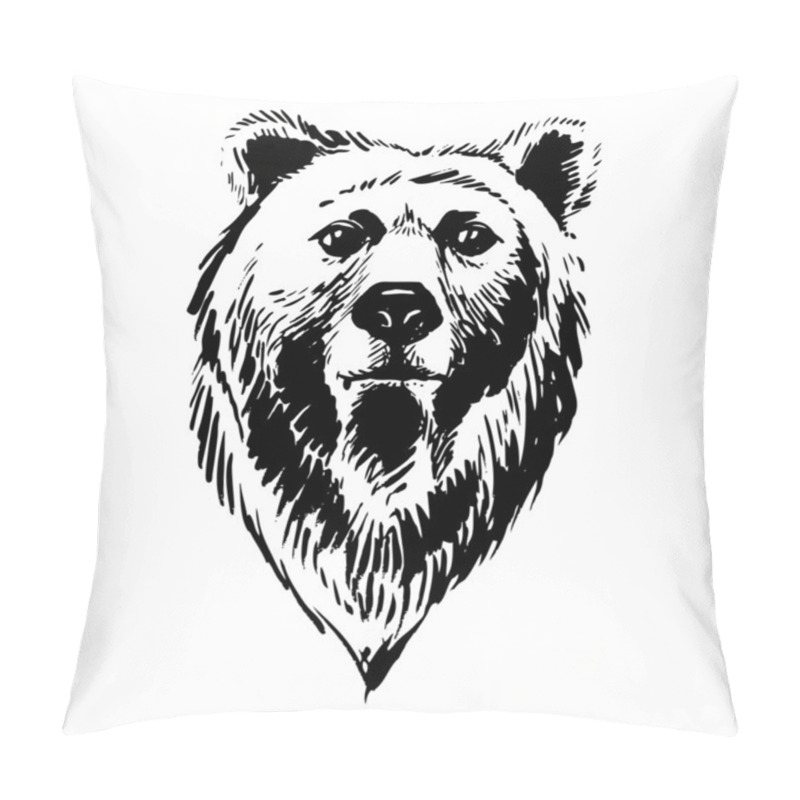 Personality  Marker Hand-drawn Forest Animals: Bear Pillow Covers