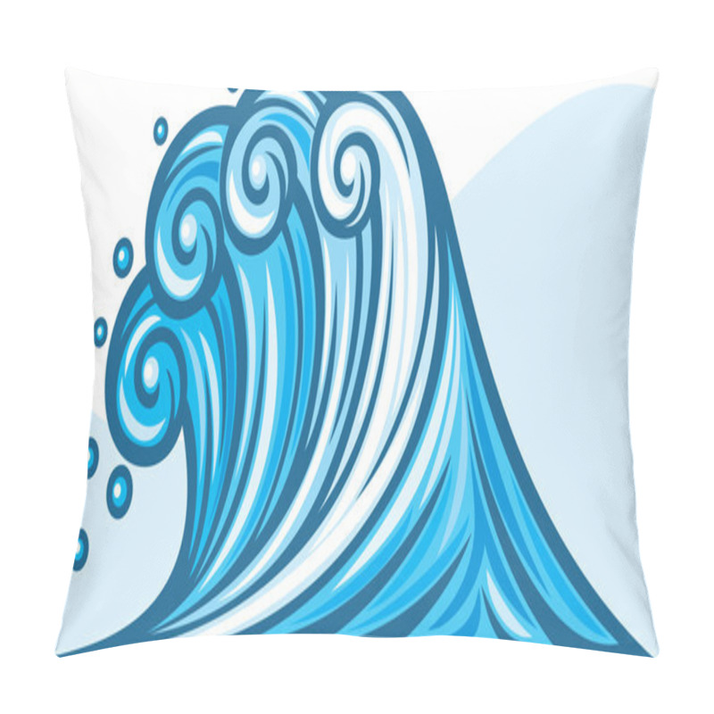 Personality  Sea Wave Pillow Covers