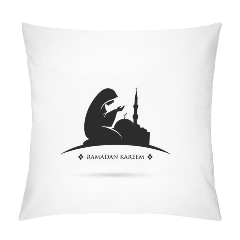 Personality  Muslim Woman Praying Symbol Pillow Covers