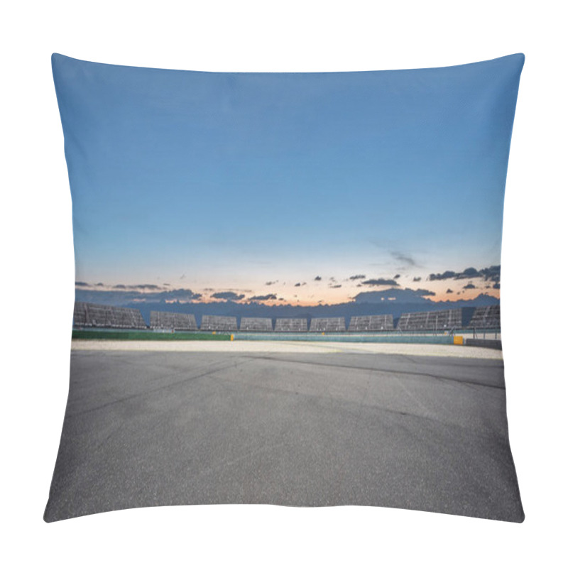 Personality  Empty Asphalt Road With Sunrsise Pillow Covers