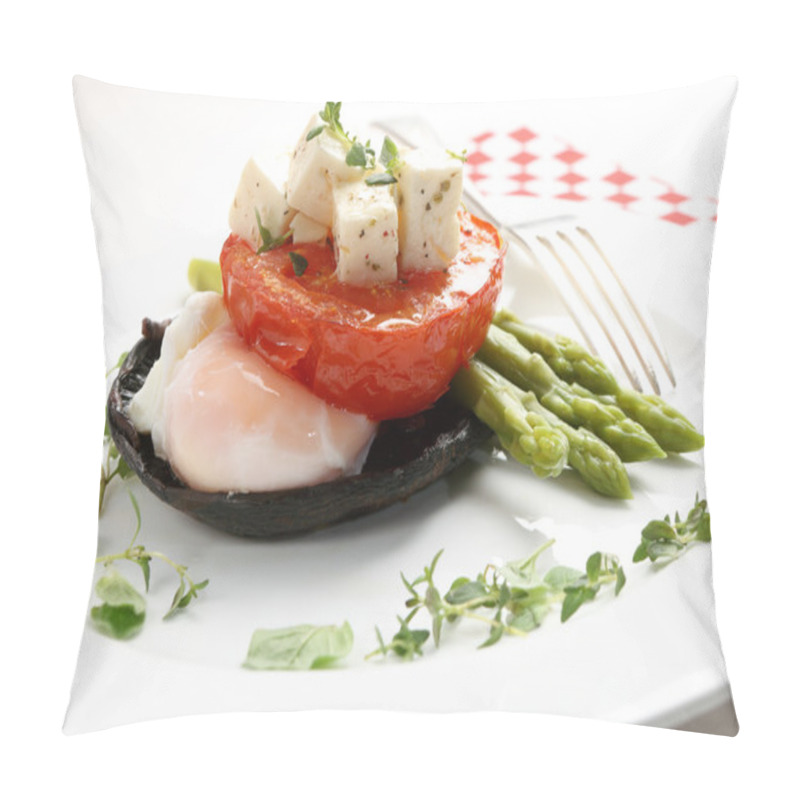 Personality  Mushroom, Egg, Tomato And Asparagus Pillow Covers