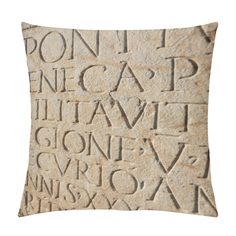 Personality  Ancient Roman Writing On Tablet Pillow Covers