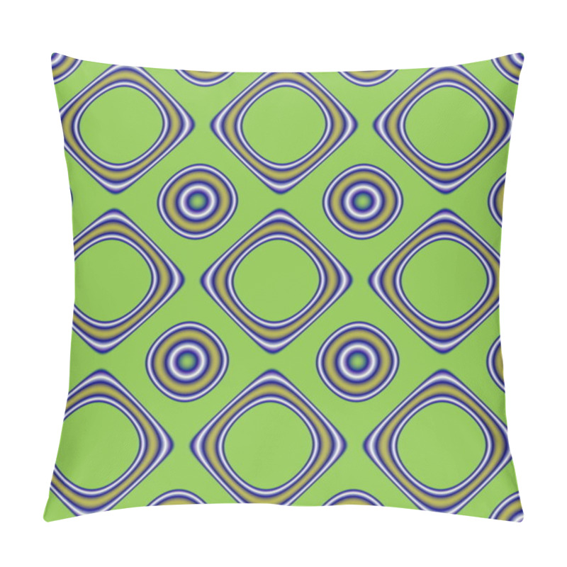 Personality  Abstract Pattern With Circles And Square Pillow Covers