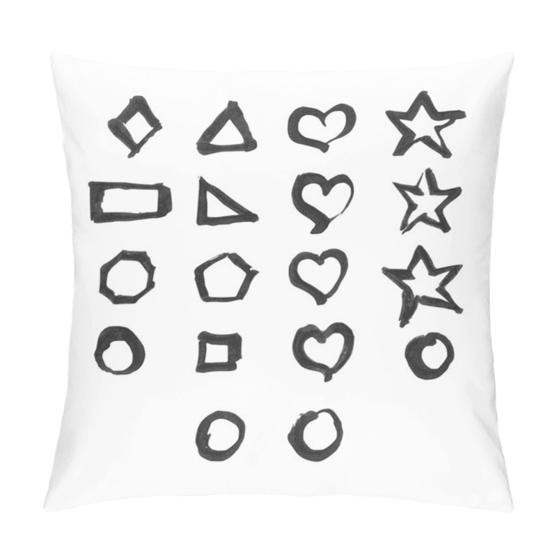 Personality  Set Of Different Symbols Pillow Covers