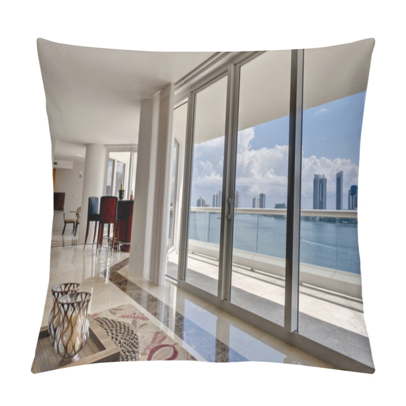 Personality  Modern Apartment With Ocean View Pillow Covers