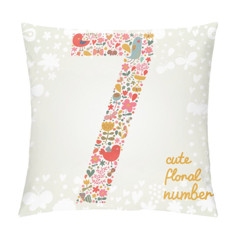 Personality  The Number Seven. Pillow Covers