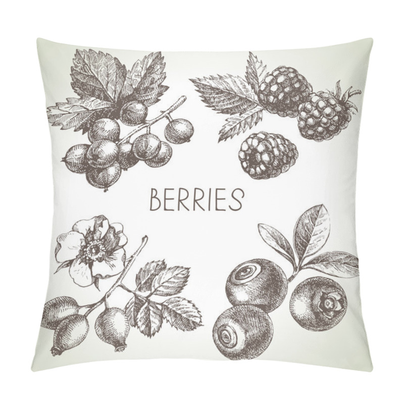 Personality  Illustration Of Eco Food Pillow Covers