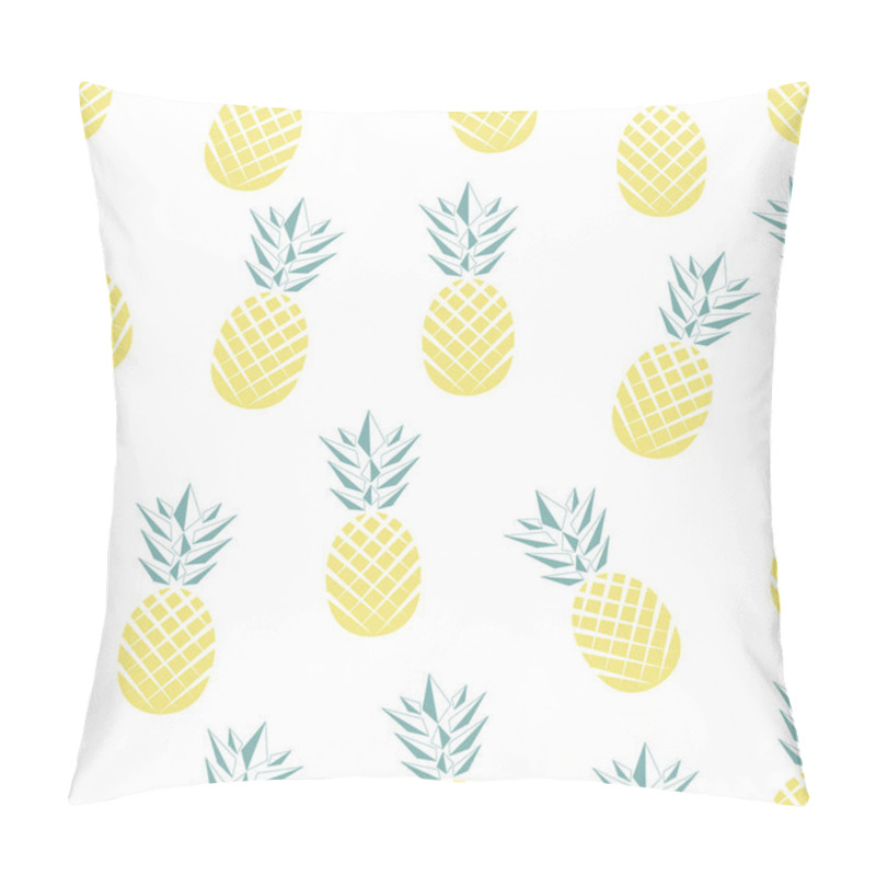 Personality  Seamless Pineapple Pattern In Vector Pillow Covers