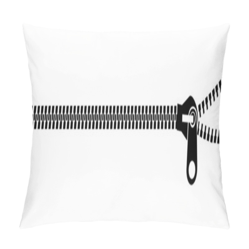 Personality  Black Zipping Over White Pillow Covers