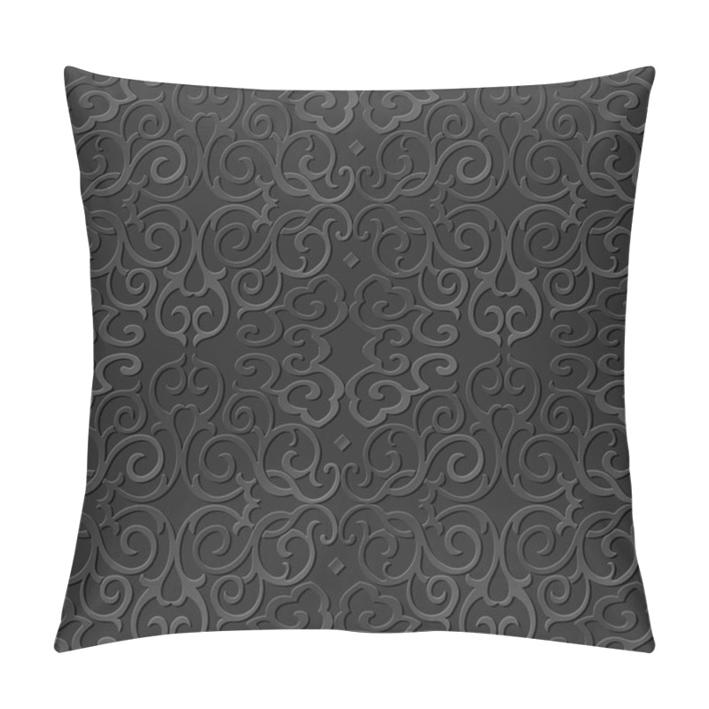 Personality  3D Paper Art Pattern Round Spiral Cross Chain Vine Pillow Covers