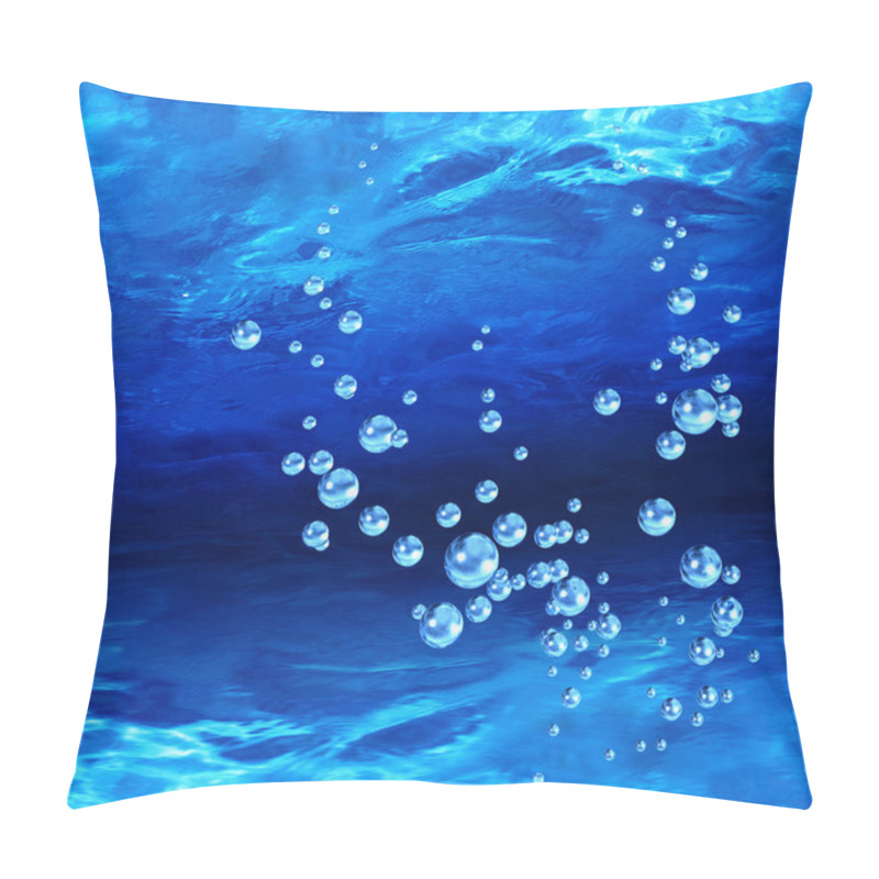 Personality  Blue Bubbles Underwater Pillow Covers