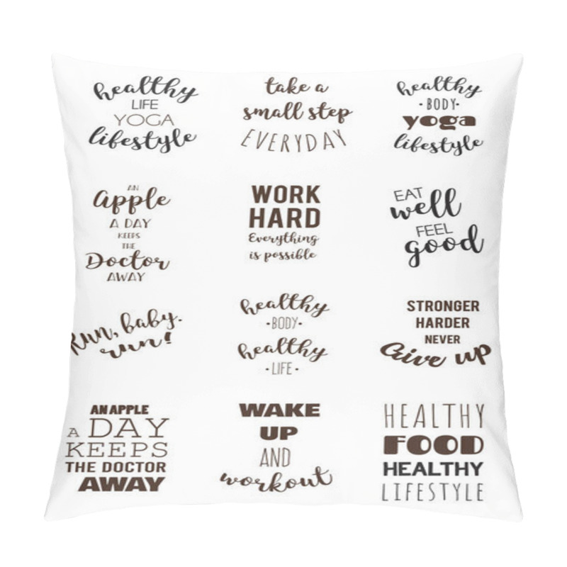 Personality  Sport And Healthy Lifestyle Motivation Quotes. Pillow Covers