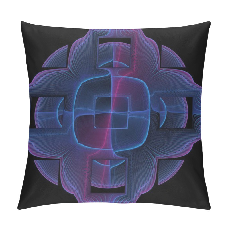 Personality  Abstract Fractal Illustration For Creative Design Pillow Covers