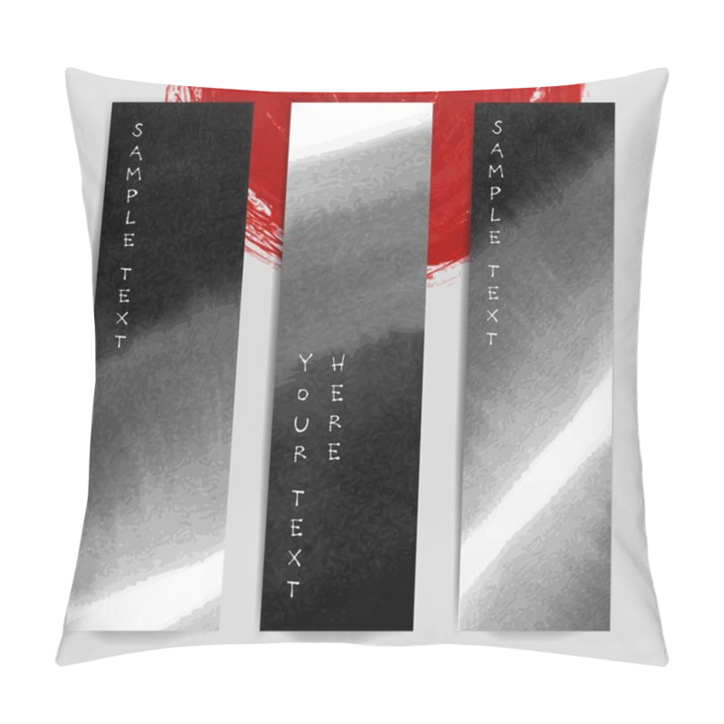 Personality  Banners With Abstract Black Ink Wash Pillow Covers