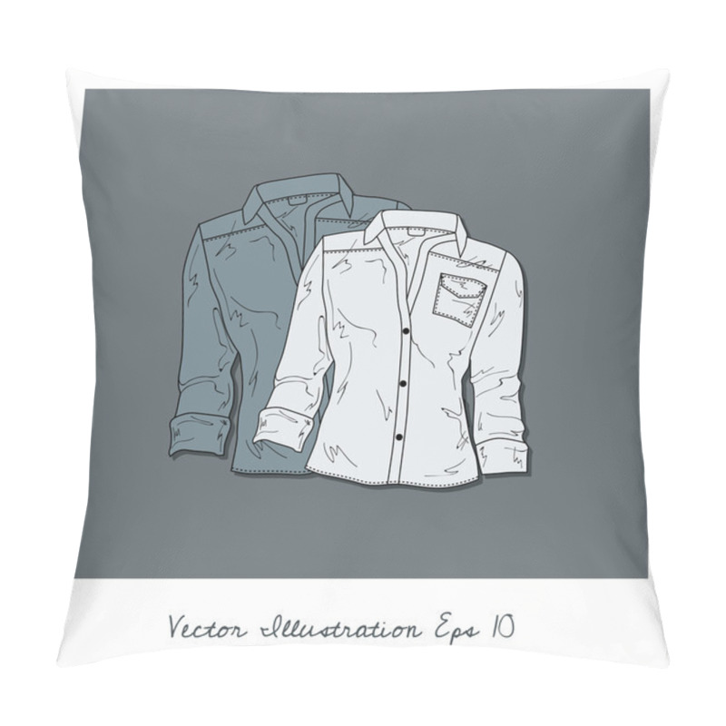 Personality  Vector Background With Blouses. Pillow Covers