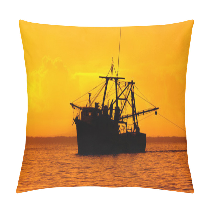 Personality  Fishing Boat At Dusk - Trinidad And Tobago Pillow Covers