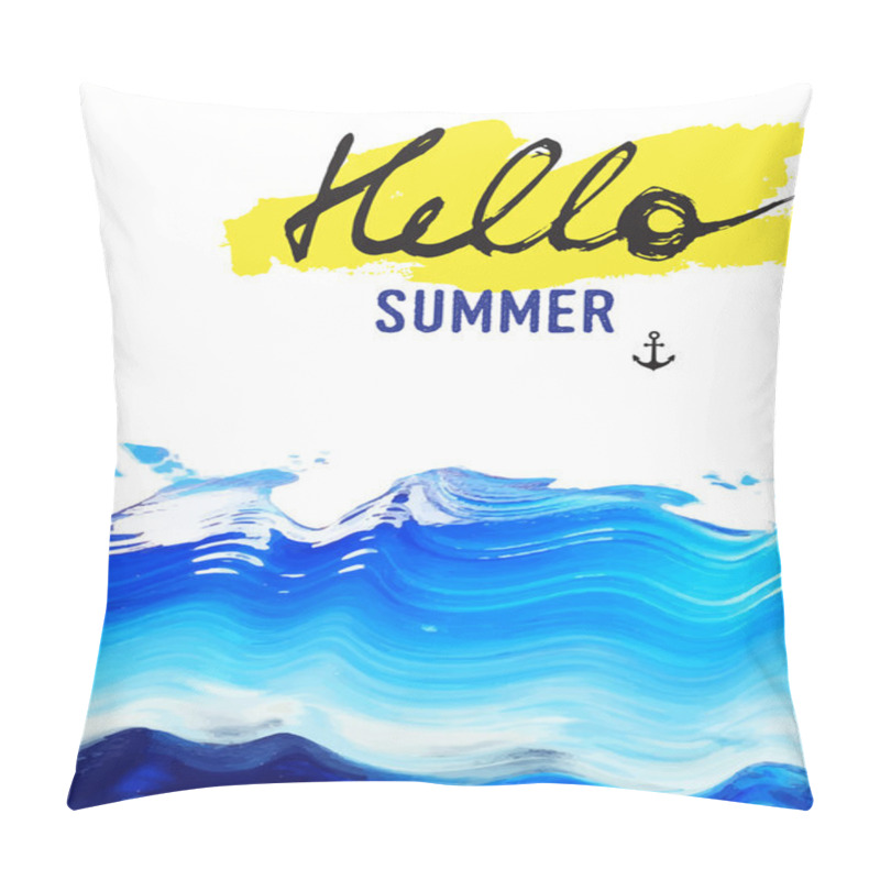 Personality  Hello Summer, Vacation Poster Pillow Covers