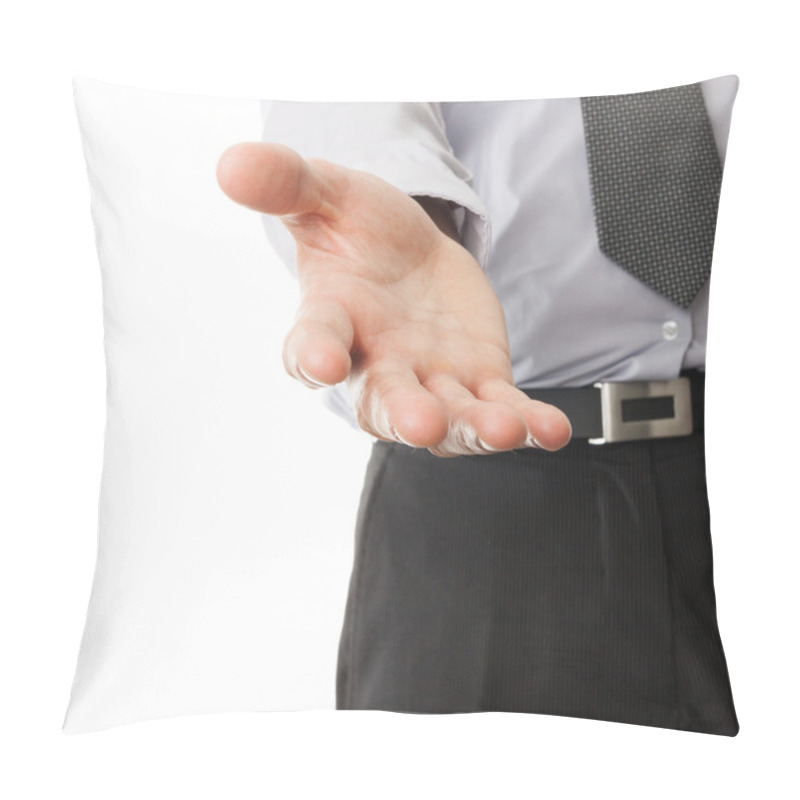 Personality  Businessman Hand Reaching To Help Or Collect Pillow Covers