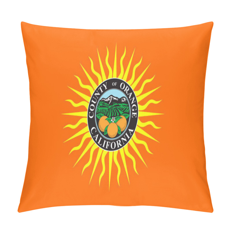 Personality  Flag Of Orange County, California, USA Pillow Covers