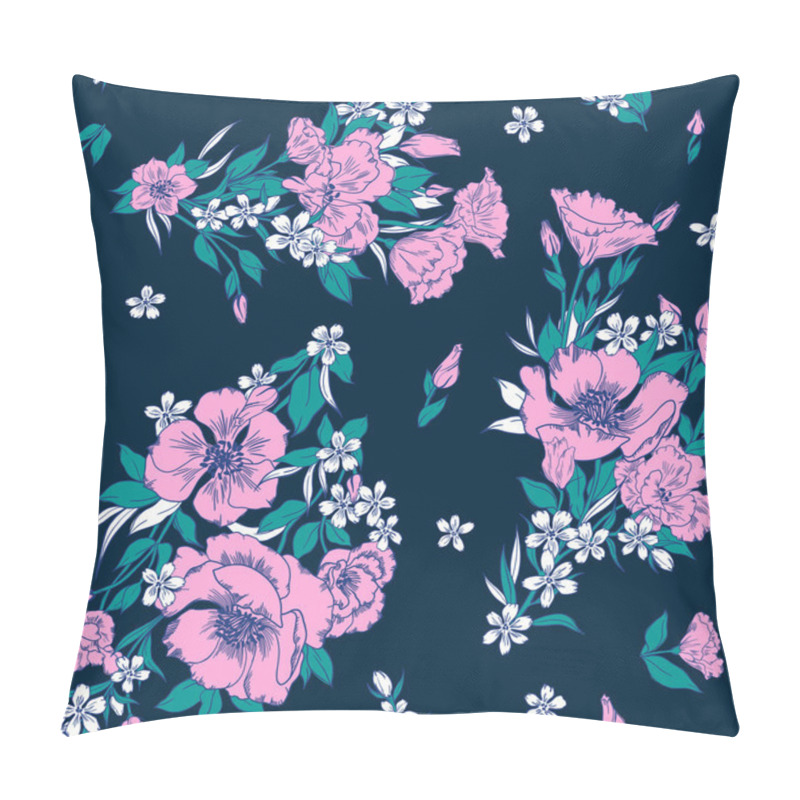 Personality  Seamless Gentle Flower Buckets Pattern Pillow Covers