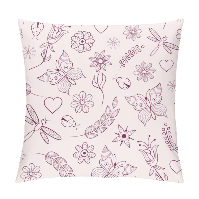 Personality  Floral Seamless Pattern Pillow Covers