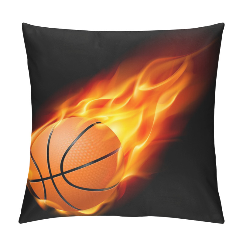 Personality  Basketball On Fire Pillow Covers