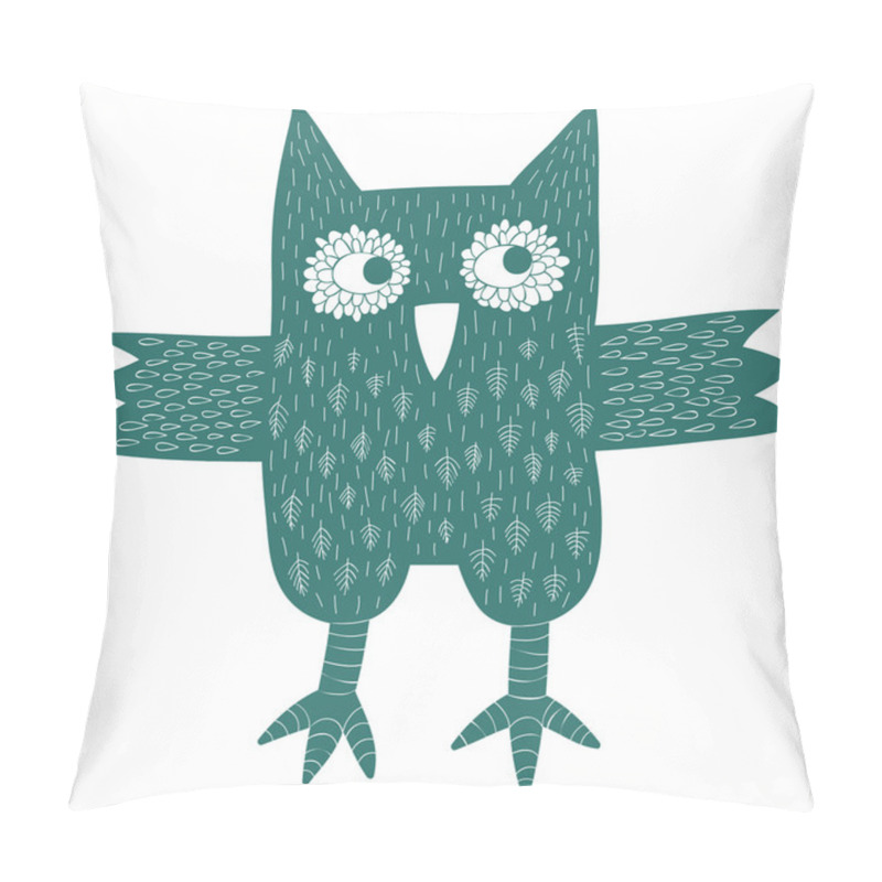 Personality  Green Owl Pillow Covers