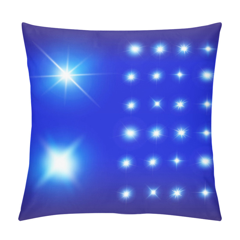 Personality  Set Of Vector Neon Light Effects Pillow Covers