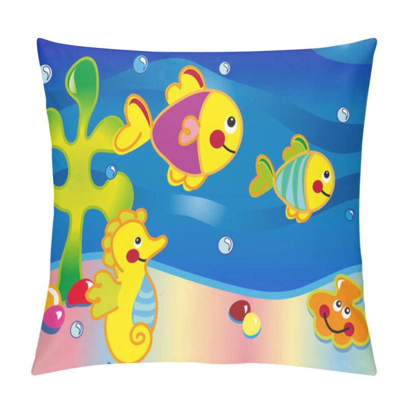 Personality  Seascape Cartoon Pillow Covers