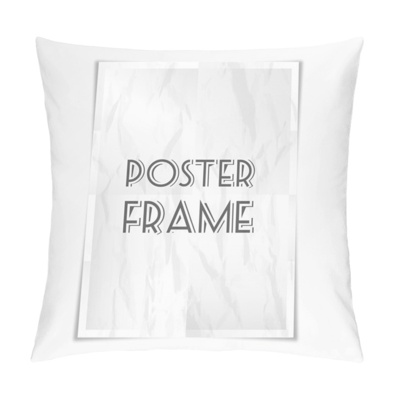 Personality  White Empty Poster Pillow Covers