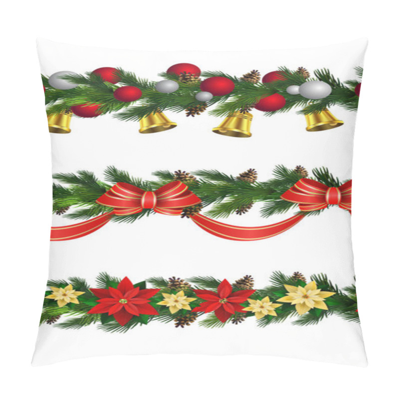 Personality  Vector Christmas Border Pillow Covers