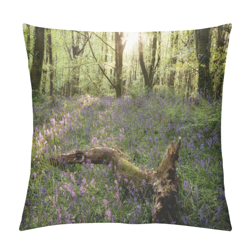 Personality  Bluebell Wood Cornwall England Uk  Pillow Covers