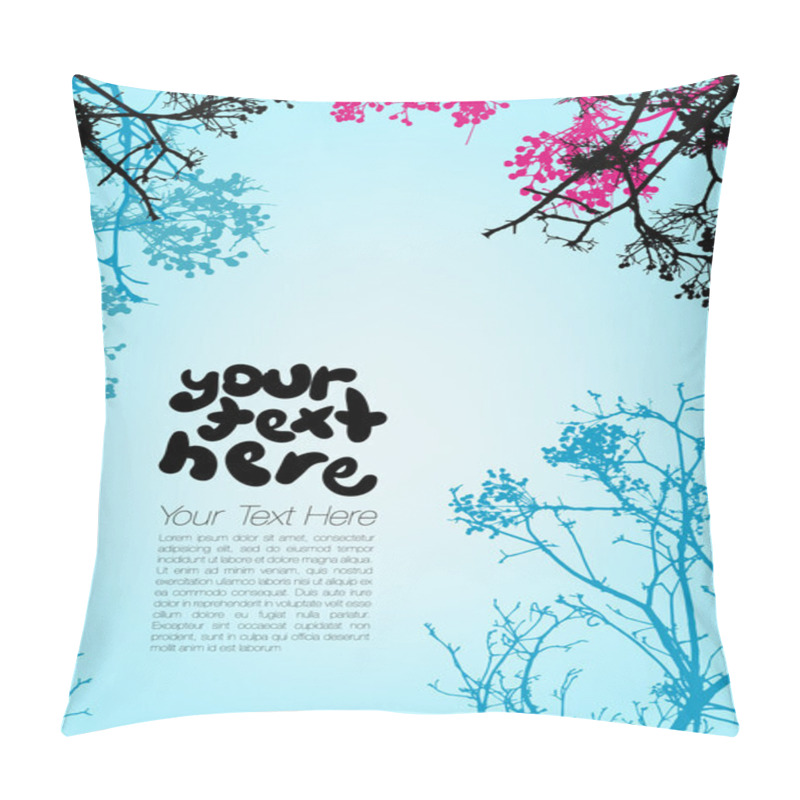 Personality  Floral Background For Text Pillow Covers