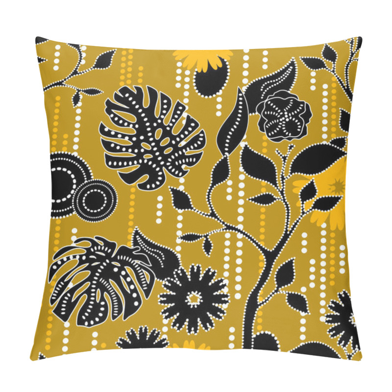 Personality  Seamless Print With Abstract Flowers. Pillow Covers