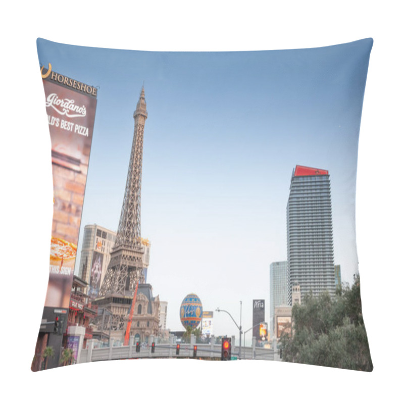 Personality  LAS VEGAS, AUGUST 21, 2024: Replica Of The Eiffel Tower Stands At Paris Las Vegas Hotel & Casino In Nevada, It's An Entertainment Complex On Las Vegas Strip Copying French Landmarks Like Eiffel Tower. Pillow Covers