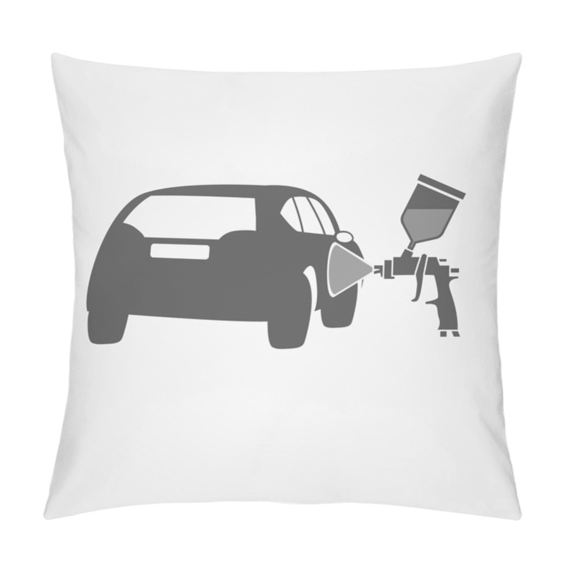 Personality  Paint-spray Gun Vector Pillow Covers