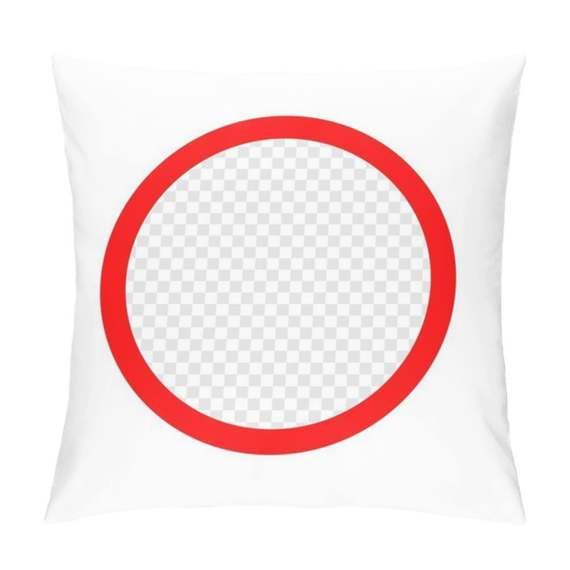 Personality  Circle Shape Red Design Element Vector  Pillow Covers