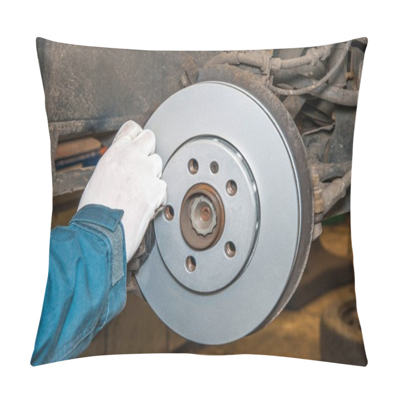 Personality  Brake Disc/ Replacement Of The Brake Disc At An Authorized Service Center Pillow Covers