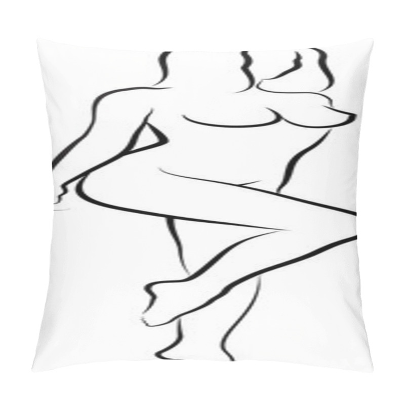 Personality  Naked Woman Pillow Covers