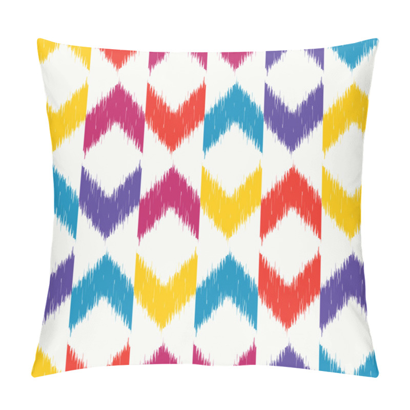 Personality  Vector Seamless Ikat Pattern Pillow Covers