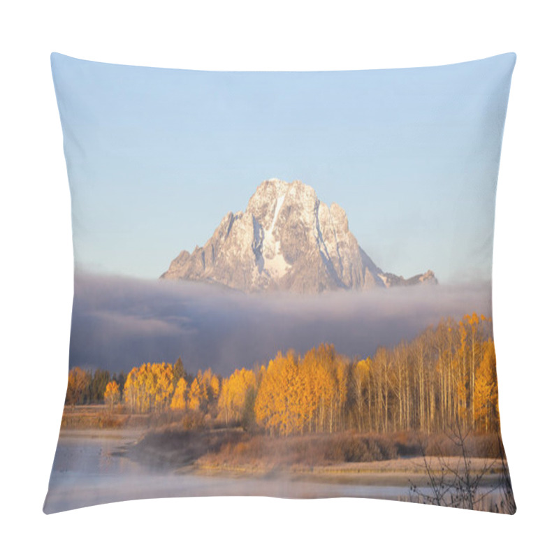 Personality  Sunrise At Oxbow Bend In Grand Teton National Park Pillow Covers