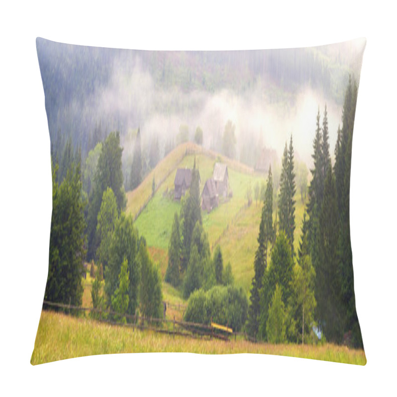 Personality  Flower Farm In Carpathian Mountains Pillow Covers